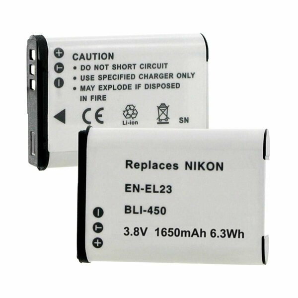 Empire Nikon EN-EL23 3.8V 1650 mAh Batteries - 6.27 watt BLI-450